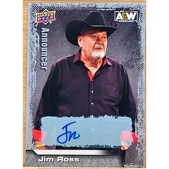 2022 UPPER DECK AEW‎ JIM ROSS AUTO AUTOGRAPH SP